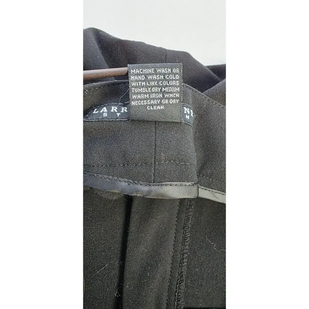 Larry Levine Stretch Size 12 Black Trousers - Picture 6 of 7